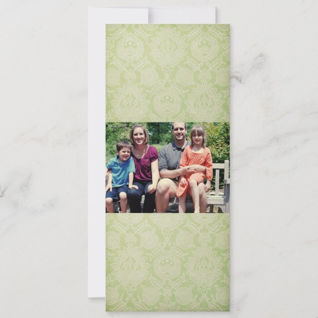 Cartão de Natal de Foto da Família 4x9 (Frente)