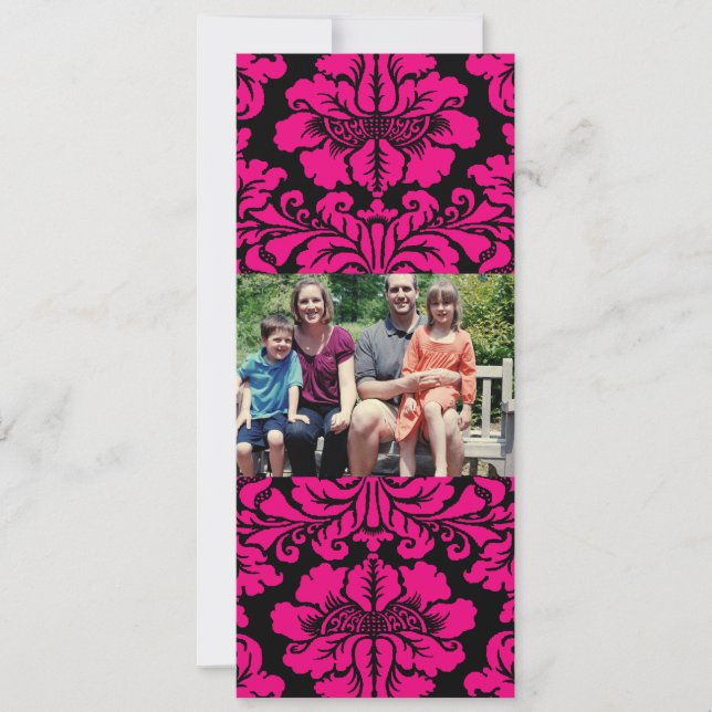 Cartão de Natal de Foto da Família 4x9 (Frente)