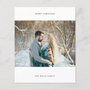 Cartão de Natal de Foto de Orçamento