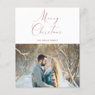 Cartão de Natal de Foto de Orçamento