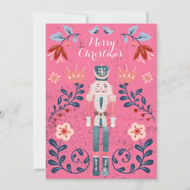 Cartão de Natal de Foto do Balé Nutcracker (Frente)