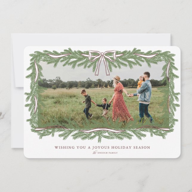 Cartão de Natal de Frame de arco (Frente)