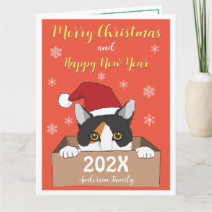 Cartão de Natal de Gatinho pequeno
