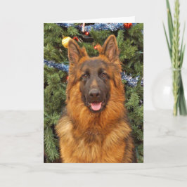 Cartão de Natal de german shepherd