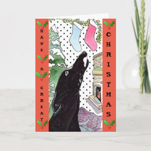 Cartão de Natal de Greyhound (a32)