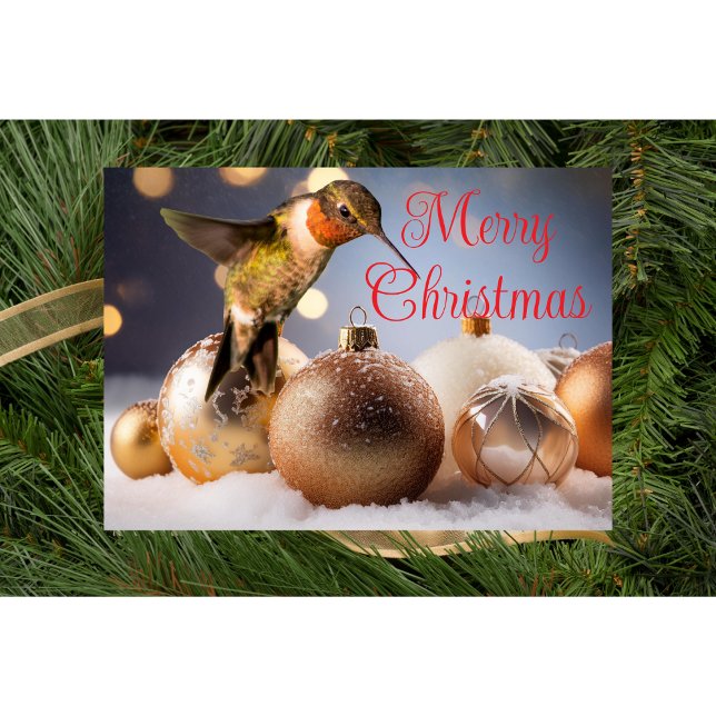 Cartão de Natal de Hummingbird (Criador carregado)