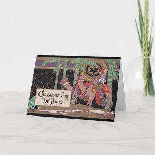 Cartão de Natal de Impressões Art Deco