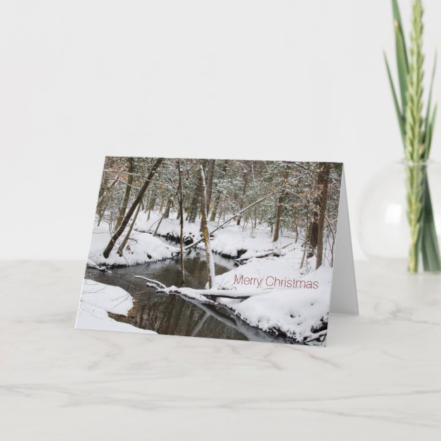 Cartão de Natal de inverno (Frente)