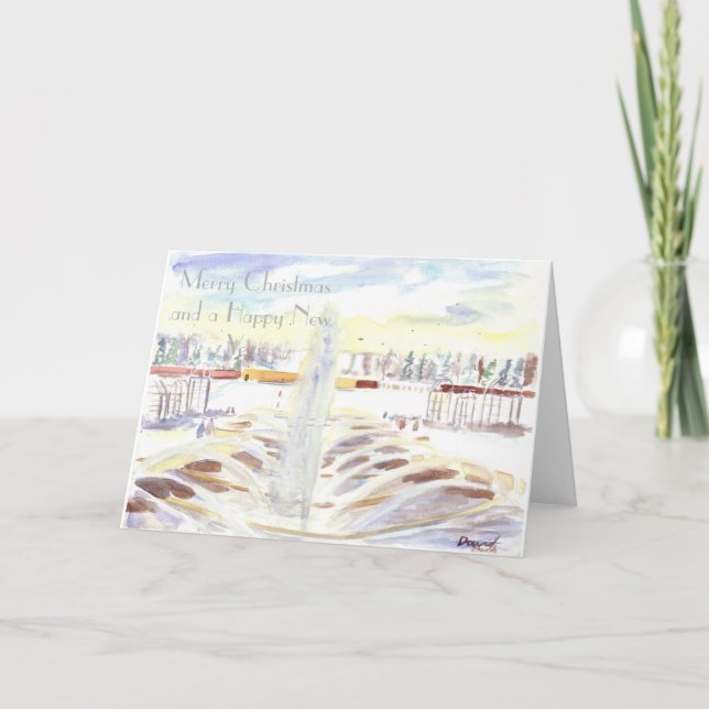 Cartão de Natal de Jardim de Alnwick (Frente)