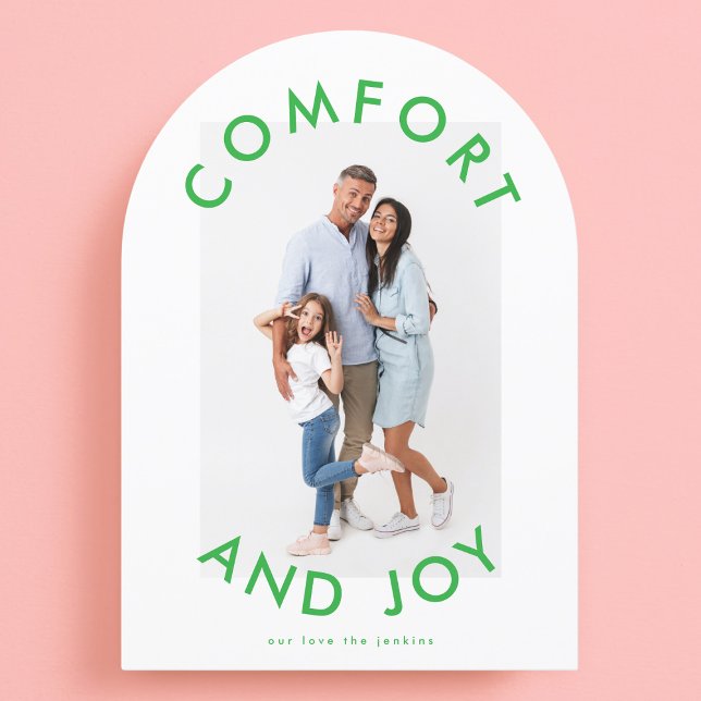 Cartão de Natal de Joy Fotográfica de Conforto de  (Criador carregado)