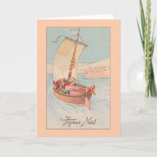 Cartão de Natal de Joyeux Noël do francês do