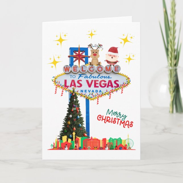 Cartão de Natal de Las Vegas (Frente)