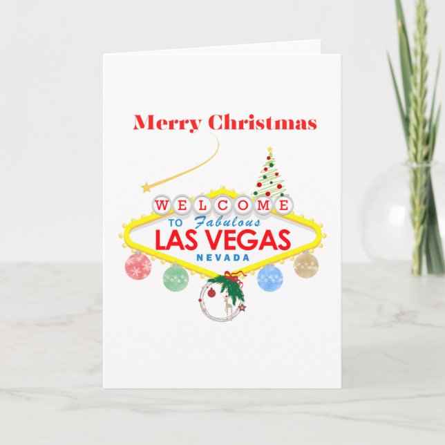 Cartão de Natal de Las Vegas (Frente)