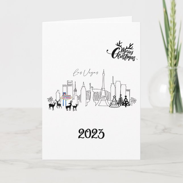 Cartão de Natal de Las Vegas (Frente)