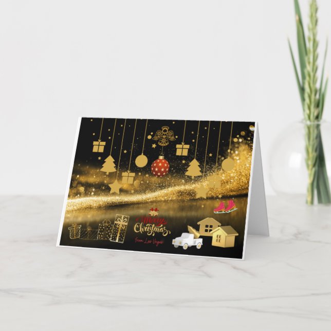 Cartão de Natal de Las Vegas (Frente)