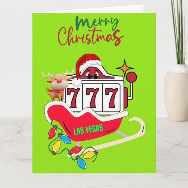 Cartão de Natal de Las Vegas BIG (Frente)