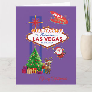 Cartão de Natal de Las Vegas BIG