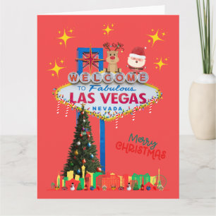 Cartão de Natal de Las Vegas BIG