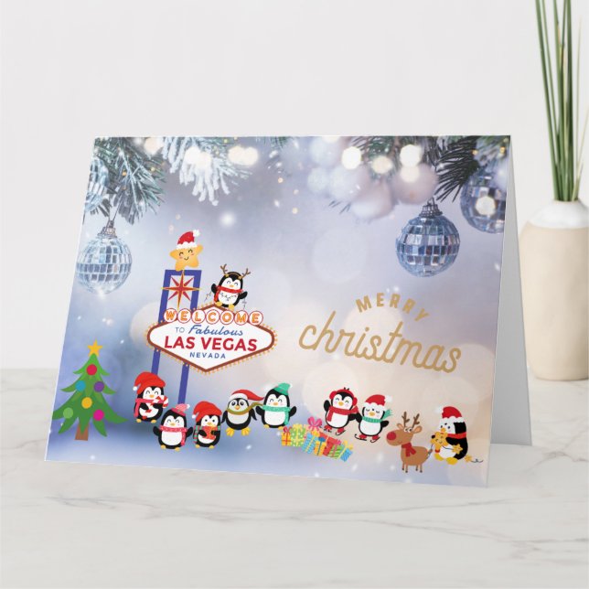 Cartão de Natal de Las Vegas BIG (Frente)