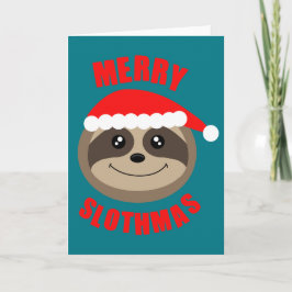 Cartão de Natal de Lúth Slothmas feliz