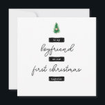 Cartão de Natal de Namorado minimalista<br><div class="desc">Cartão de Natal de Namorado minimalista</div>
