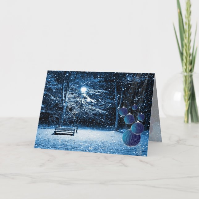 Cartão de Natal de Neve (Frente)