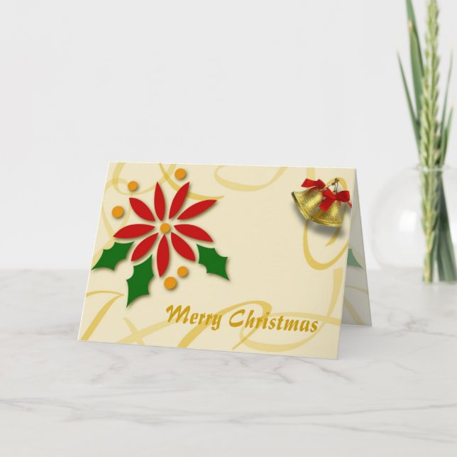 Cartão de Natal de ouro (Frente)