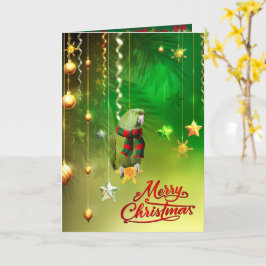 Cartão de Natal de Papagaio