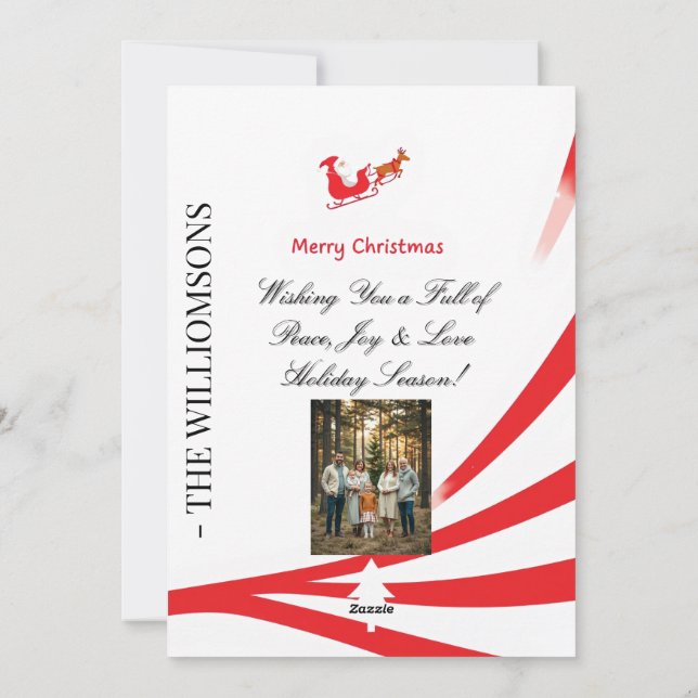 Cartão de Natal de Papais noeis (Verso)