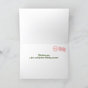 Cartão de Natal de Parrots Tropicais