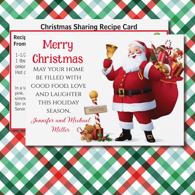 Cartão de Natal de Partilha de Receitas Fácil de C (Criador carregado)