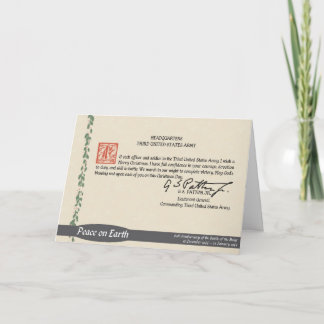 Cartão de Natal de Patton