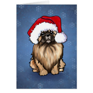 Cartão de Natal de Pekingese