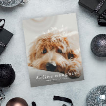 Cartão de Natal de Pet Divertido e com Orçamento D