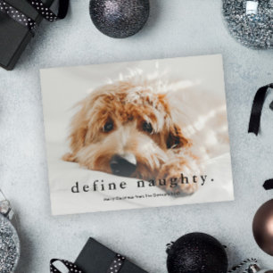 Cartão de Natal de Pet Divertido e com Orçamento D