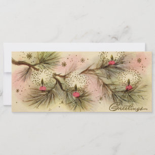 Cartão de Natal de Pino Retroativo de 1950