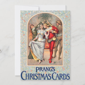 Cartão de Natal de Prang (c. 1886) Convite.