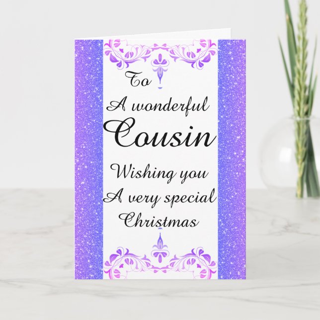 Cartão de Natal de primo na moda Wonmagnifico (Frente)