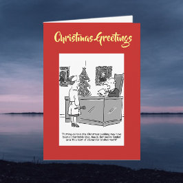 Cartão de Natal de Pudim com Código QR