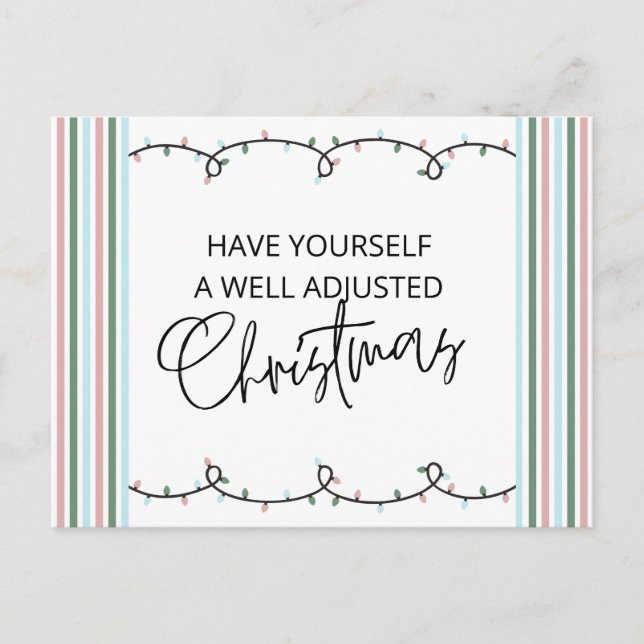 Cartão de Natal de Quiropraxia, Quiropraxia, Quiro (Frente)