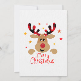 Cartão de Natal de Rena