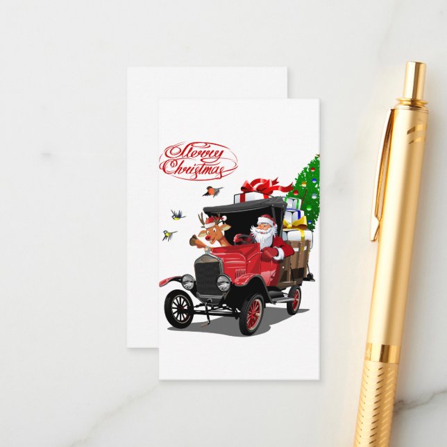 Cartão de Natal de Saudação (Frente/Verso In Situ)