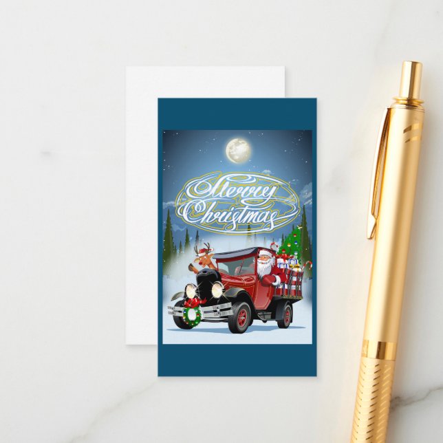 Cartão de Natal de Saudação (Frente/Verso In Situ)