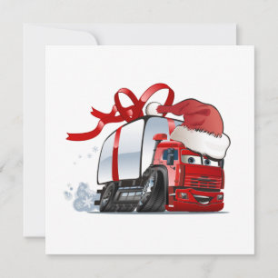 Cartão de Natal de saudação de desenho animado