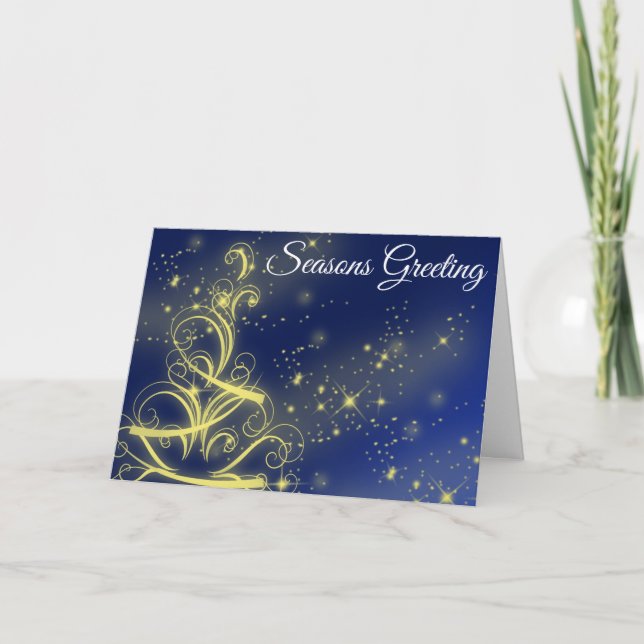 Cartão de Natal de Saudações da Estação Design Mod (Frente)