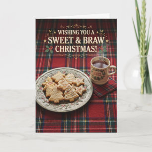 Cartão de Natal de Shortbread Sweet Braw
