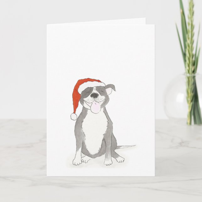 Cartão de Natal de Staffie (Frente)