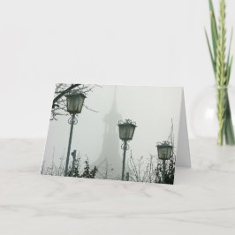 Cartão de Natal de Suiça Negra e Branca