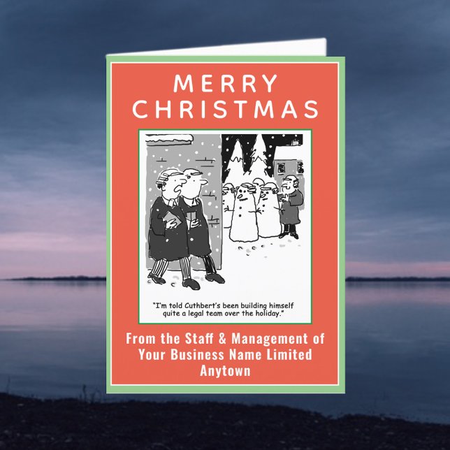 Cartão de Natal de Tema Jurídico Engraçado com Cód (Criador carregado)