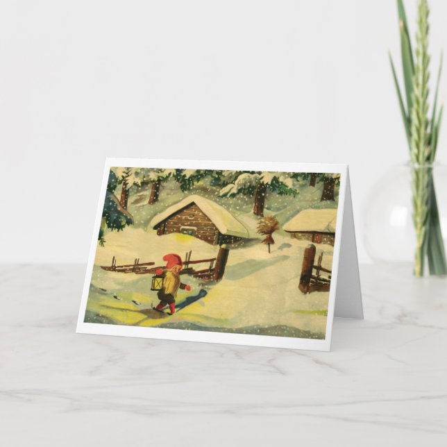 Cartão de Natal de Tomten (Frente)